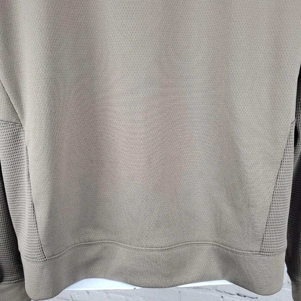 Cutter & Buck Brown DryTec MGA Lost Creek Cup Golf 1/4 Zip Pullover Sweater L